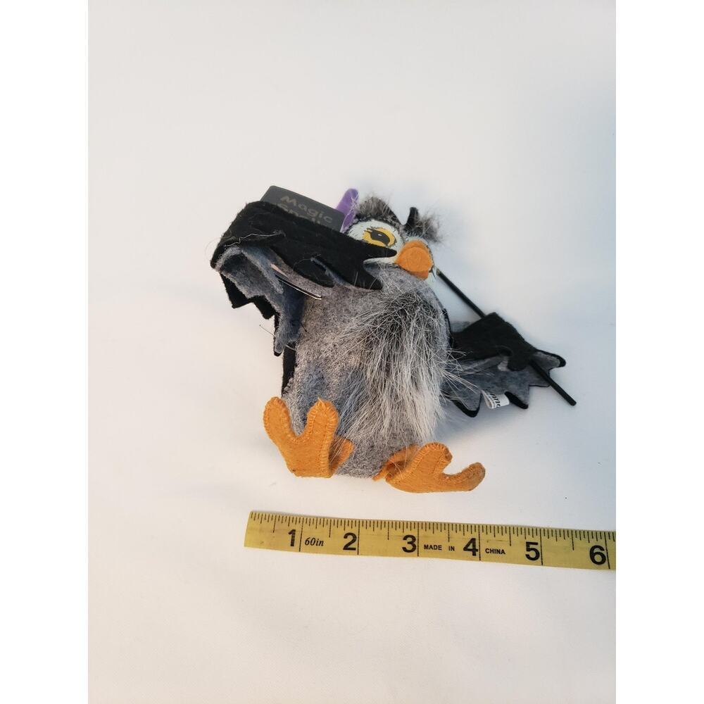 Vintage Annalee Wizard Owl Figurine 2007 Halloween Magic Spells Book & Wand - Picture 10 of 11